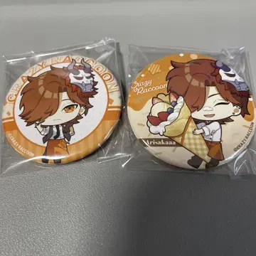 crazyraccoon cr gigo 콜라보 카페 아리사카 캔뱃지
