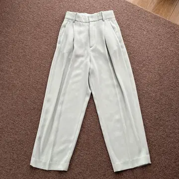 6(ROKU) GEORGETTE TUCK PANTS2 라이트 그린 34