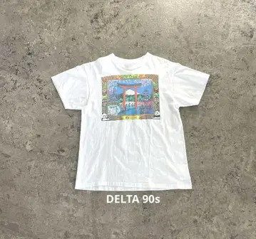 DELTA 90s Souvenir Tee 파랑 삼각형 택 전반기 USA제