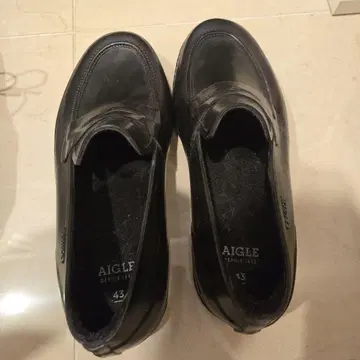 AIGLE 블랙 방수 로퍼 43 착용 1회