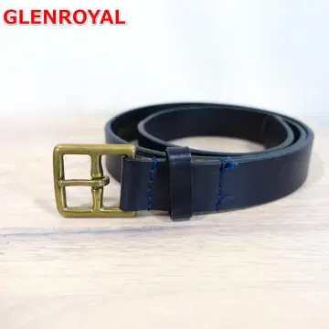 [스테디셀러] 글렌 로열 브라이들 가죽 벨트 GLENROYAL 네이비