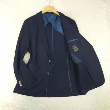 Navy PREMIUM 블레이저 테일러드 자켓 사슴 무늬 네이비 2XL