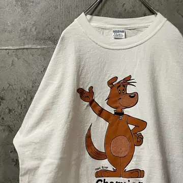 곰 캐릭터 프린트 곰 캐릭터 티셔츠