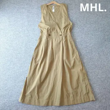 MHL 최근 모델 점퍼 스커트 파인 컴팩트 코튼 포플린 드레스