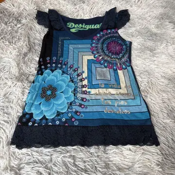 데시구알 desigual 탱크탑 y2k 헤이세이 갸루 히메 갸루