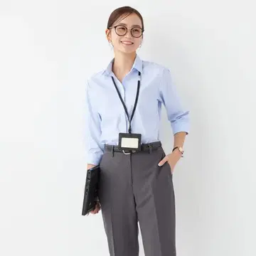 면 100% 다리미 필요 없는 셔츠 7부 소매 스키퍼