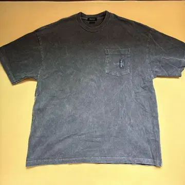 Nautica 피그먼트 다이 TOO HEAVY 네이비 티셔츠