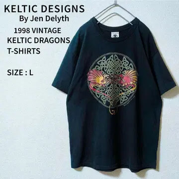 90s KELTIC DESIGNS JenDelyth DRAGON 티셔츠