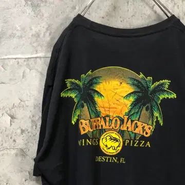 BUFFALO JACKS 버팔로 야자수 석양 티셔츠