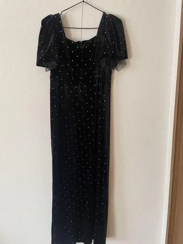 acka bijou dot velours dress 사이즈 2