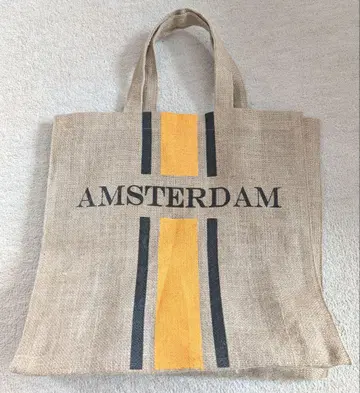 AMSTERDAM 주트 에코백