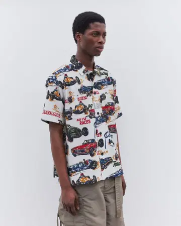사카이 Car Race / Tropical Print Shirt