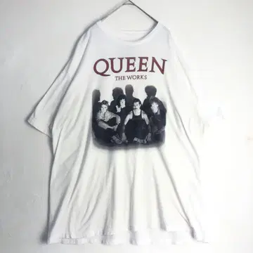 3164 QUEEN 퀸 반팔 티셔츠 빅 사이즈 화이트