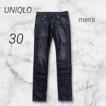 유니클로 UNIQLO 데님 청바지 스키니 팬츠 스트레이트 스트레치