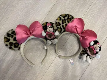 디즈니랜드 미니 머리띠 레오파드 무늬 표범 무늬 미니 TDL