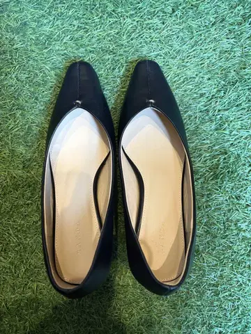 히메코 RANDA 블랙 스틸레토 신발 22cm 힐 5cm