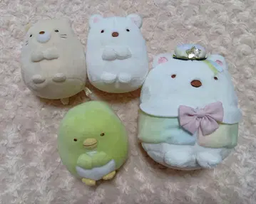 귀여운 봉제 인형 세트 (곰, 새)