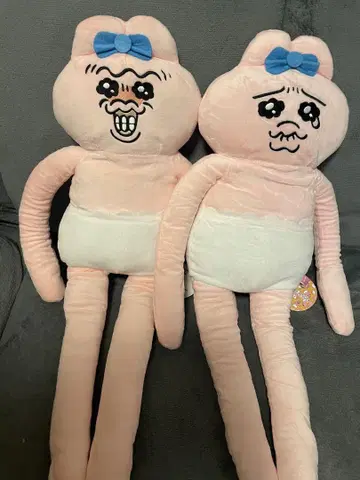 빤쮸토끼 롱 봉제 인형 전 2종 세트