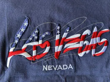 LAS VEGAS NEVADA 자수 티셔츠 새상품급 S 사이즈