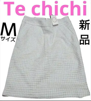 Te chichi 트위드 스커트 M 포멀 새상품 아이보리 봄 테치치