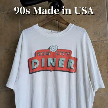 90년대 USA제 Fog City Diner 티셔츠 싱글 스티치