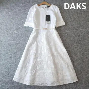DAKS 최근 모델 택 포함 미사용 허리 벨트 포함 티셔츠 원피스
