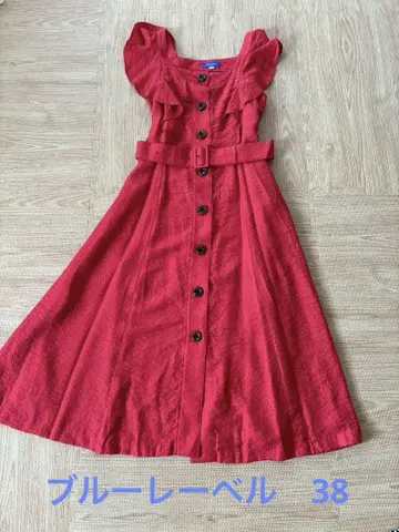 BLUE LABEL 빨간색 슬리브리스 원피스 38