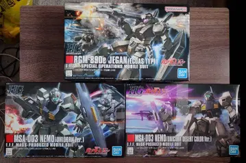 새상품 미조립 HG 네모(유니콘) & 네모(디저트) & 제간(에코즈)