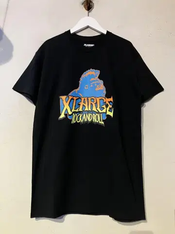 엑스라지 XLARGE 로큰롤 리젠트 고릴라 티셔츠 M 블랙
