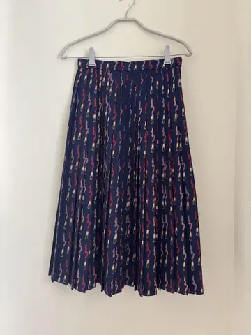 JILL STUART 플리츠 스커트 사이즈 2 네이비