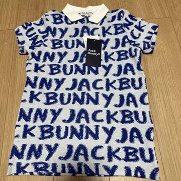 Jack Bunny!! 로고 프린트 피케 셔츠 0 여성용