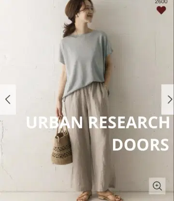 URBAN RESEARCH DOORS 린넨 프렌치 슬리브 풀오버