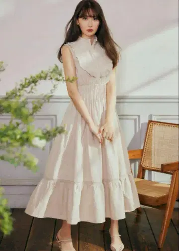 하립투 Paisley Cotton Lace Long Dress