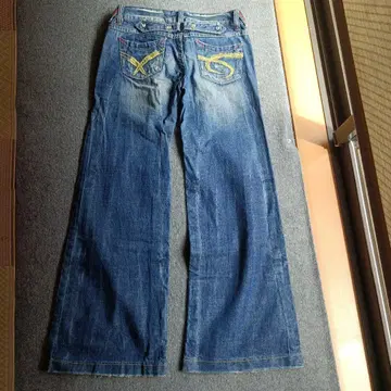 레드 페퍼 부츠 컷 데님 데님 블루
