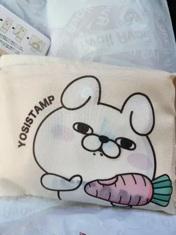 요시 스탬프 아베일 에코백 미사용 새상품