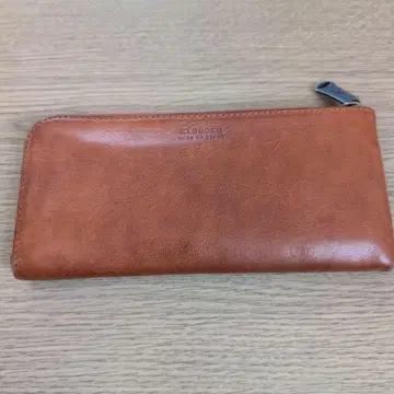 KISSPORT 브라운 가죽 장지갑