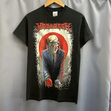 MEGADETH 메가데스 밴드 티셔츠 구제 의류 음악 락 반팔 블랙 S