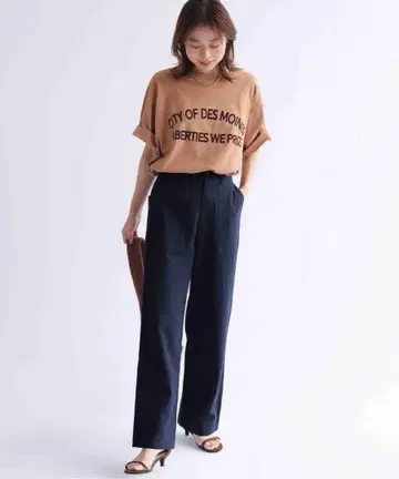 journal standard relume 코튼 린넨 트윌 베이커 팬츠