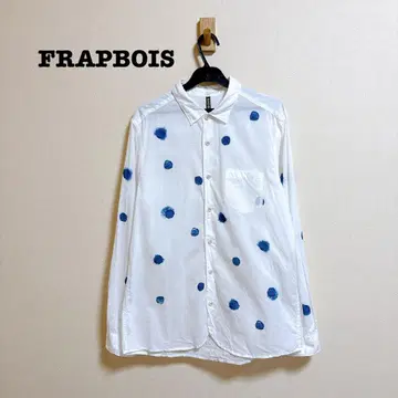 FRAPBOIS 도트 무늬 긴팔 셔츠 도트 유니섹스 여성용 남성용