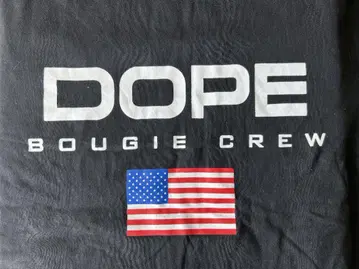 DOPE BOUGIE CREW 한정판 티셔츠 미국산 블랙