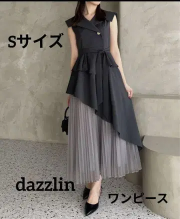 dazzlin 아지메 플리츠 트렌치 원피스 S 사이즈