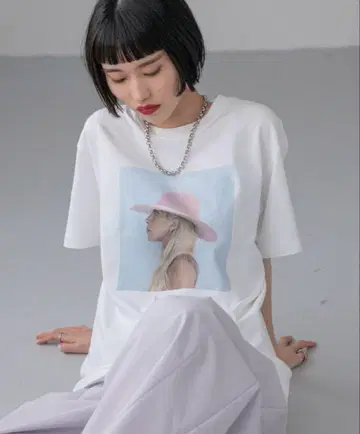 GAGA PHOTO TEE 화이트 FREE