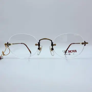 빈티지 NOVA 안경 프레임 무테 앤티크 G 사바에 일본제