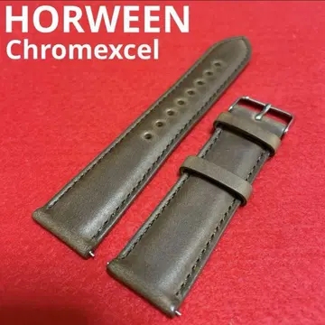 호윈 크롬 엑셀 시계 벨트 가죽 22mm