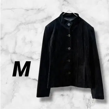 924 숄더 패드 블랙 스탠드 카라 자켓 가을/겨울 깔끔한 M