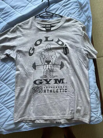 GOLD'S GYM 보디빌더 티셔츠 그레이