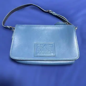 랄프 로렌 파란색 가죽 백