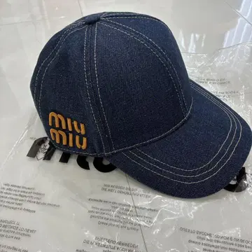 miumi 데님 캡