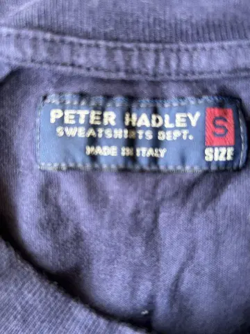 PETER HADLEY 네이비 티셔츠 S 이탈리아제