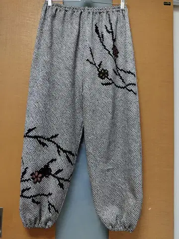 기모노 리메이크, 순수 실크, 짜기 몸빼 팬츠